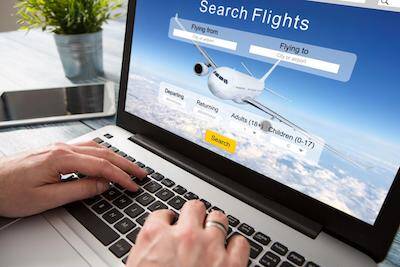 shop, airline tickets