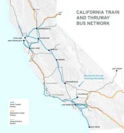 California transit map