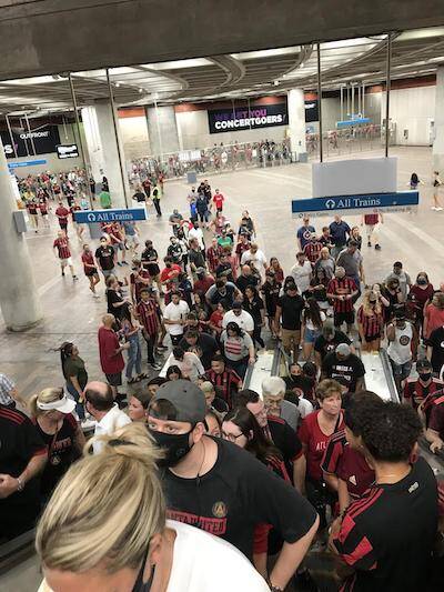 Inside Mercedes Benz Stadium