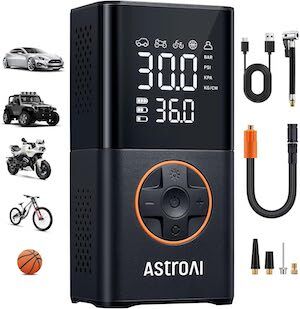 portable tire inflator, road trip essentials