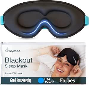 Sleep mask and neck pillow for long-haul flights