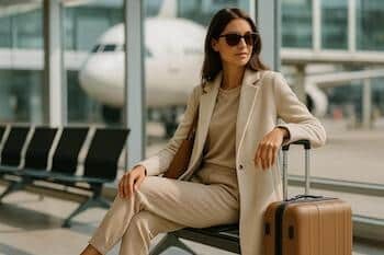 smart casual outfits, comfortable first class travel outfits